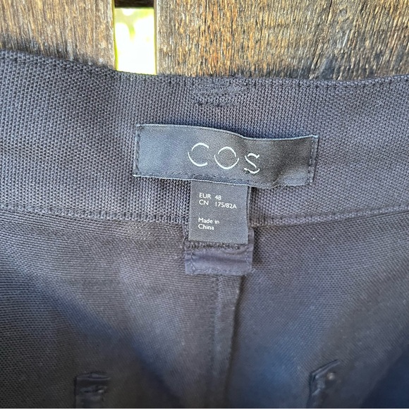 COS Men’s Black Cotton Lyocell Trouser Pants Sz 32R/48 EU - Picture 3 of 15